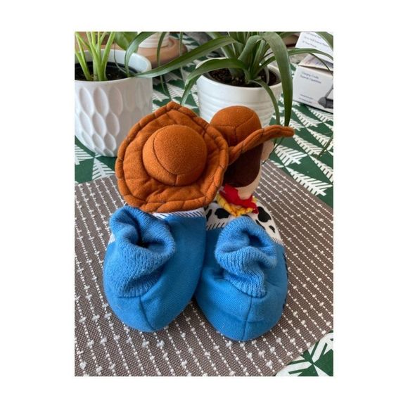 Disney Woody Toy Story Slippers Sz 7/8 Toddler - Picture 5 of 7